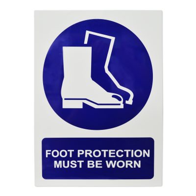 Foot Protection Must Be Worn  (M012_ALU)