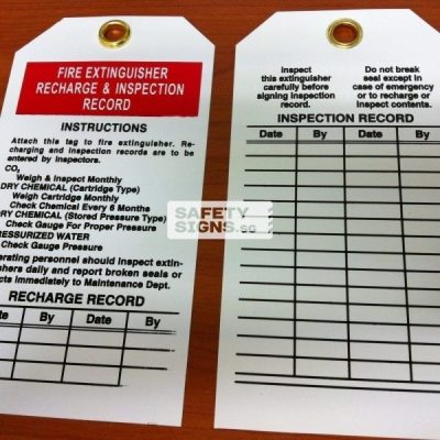 Fire Extinguisher Recharge & Inspection  Record(LT051_PP)