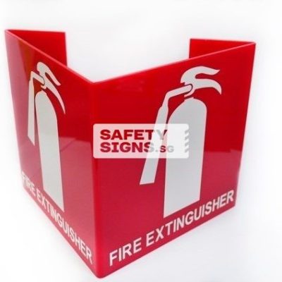 Fire Extinguisher Bent 2 sided  (F037_ACRBent)
