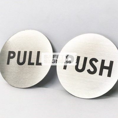 Push Pull Round Stainless Steel(PP017_SS)