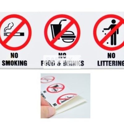 No Smoking No Food& Drinks No Littering (P085_VNL)