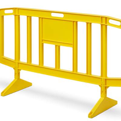 Yellow plastic traffic barricade Singapore